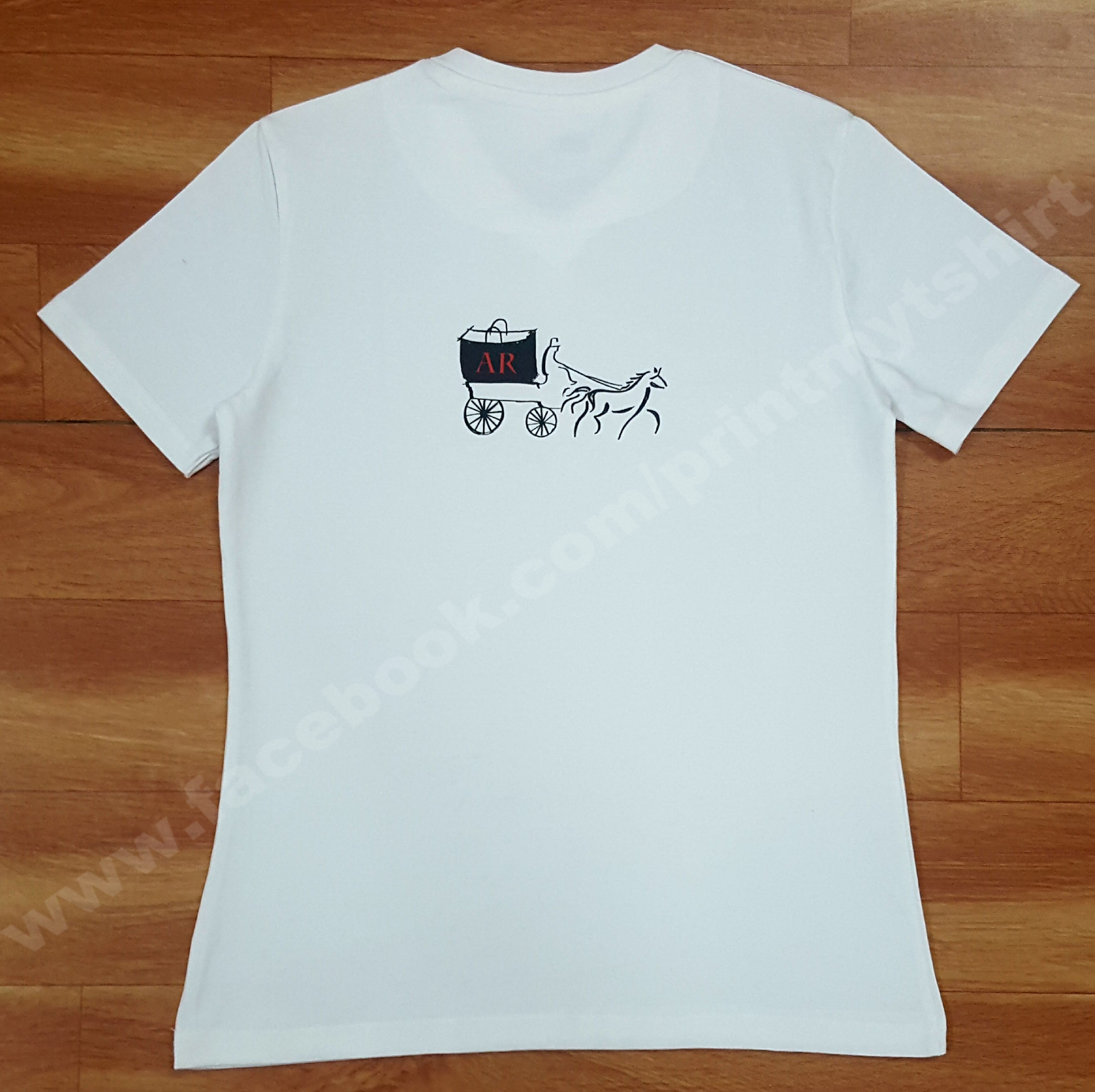 Cotton V Neck With Printing, Sk-tshirts