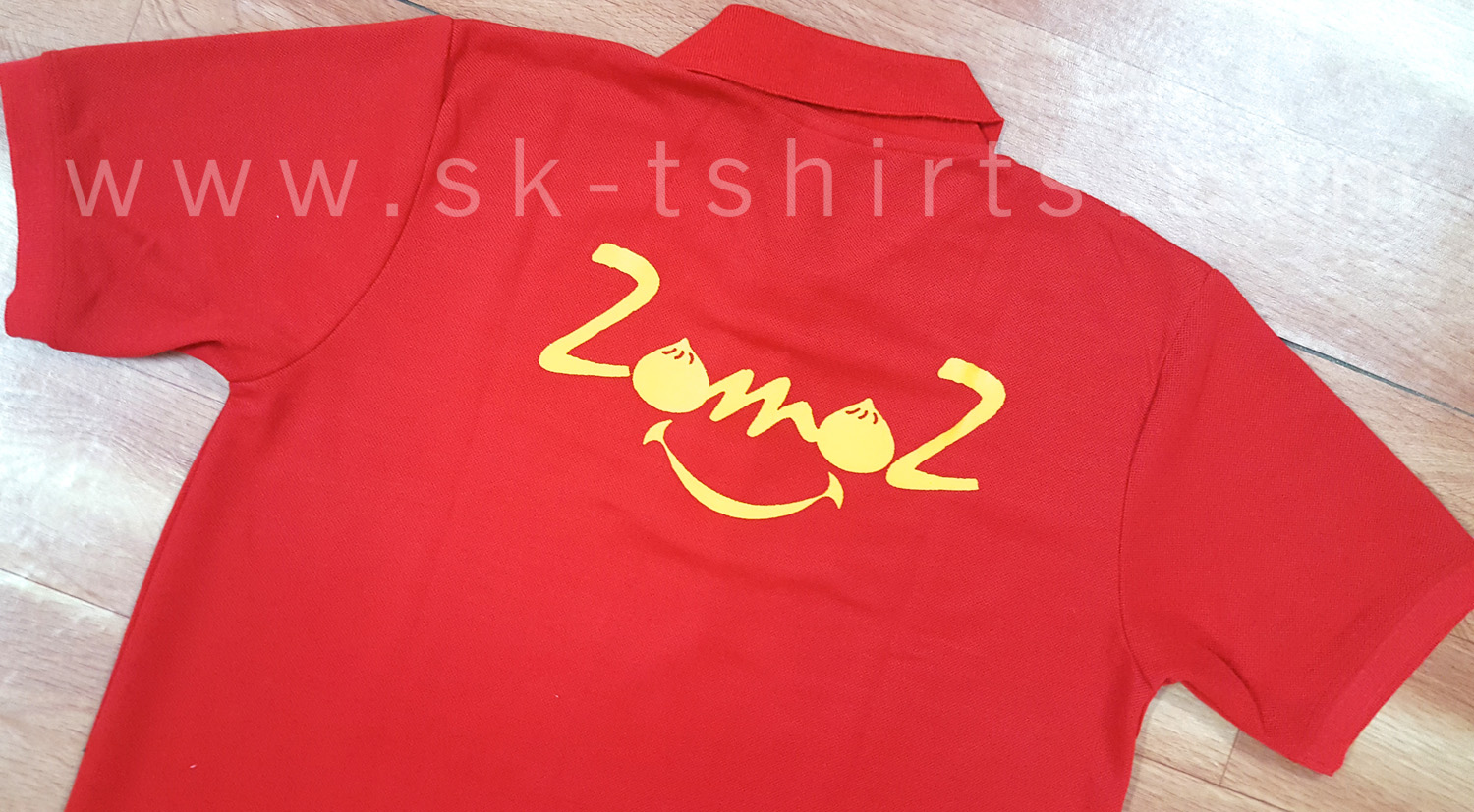 Collar Uniform Tshirts With Logo Print, Sk-tshirts
