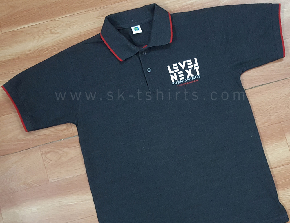 Uniform Polo Tshirt With Logo Print , Sk-tshirts