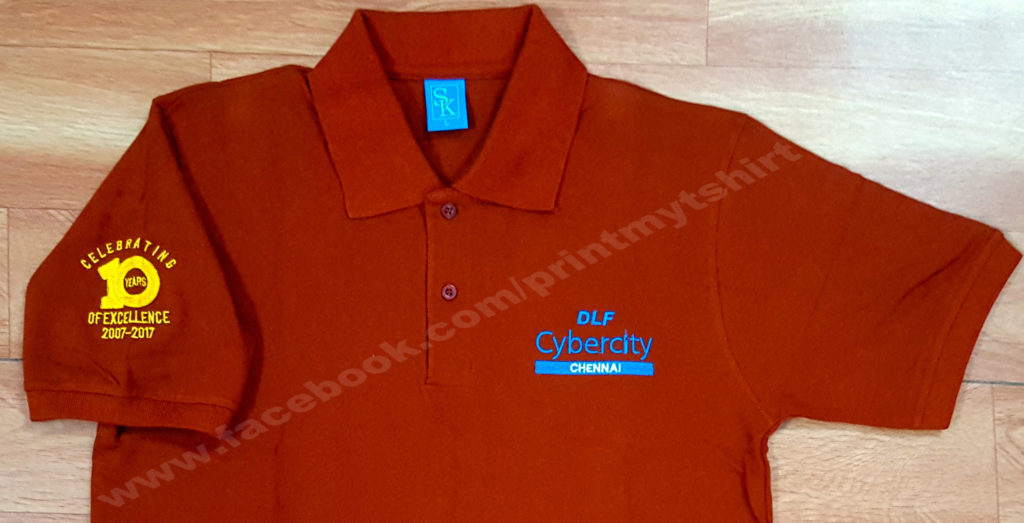 Custom Corporate Polo Tshirt with Logo Embroidery for Annual meets/ Events/ Conferences/ trade shows/ GTG etc., Sk-tshirts