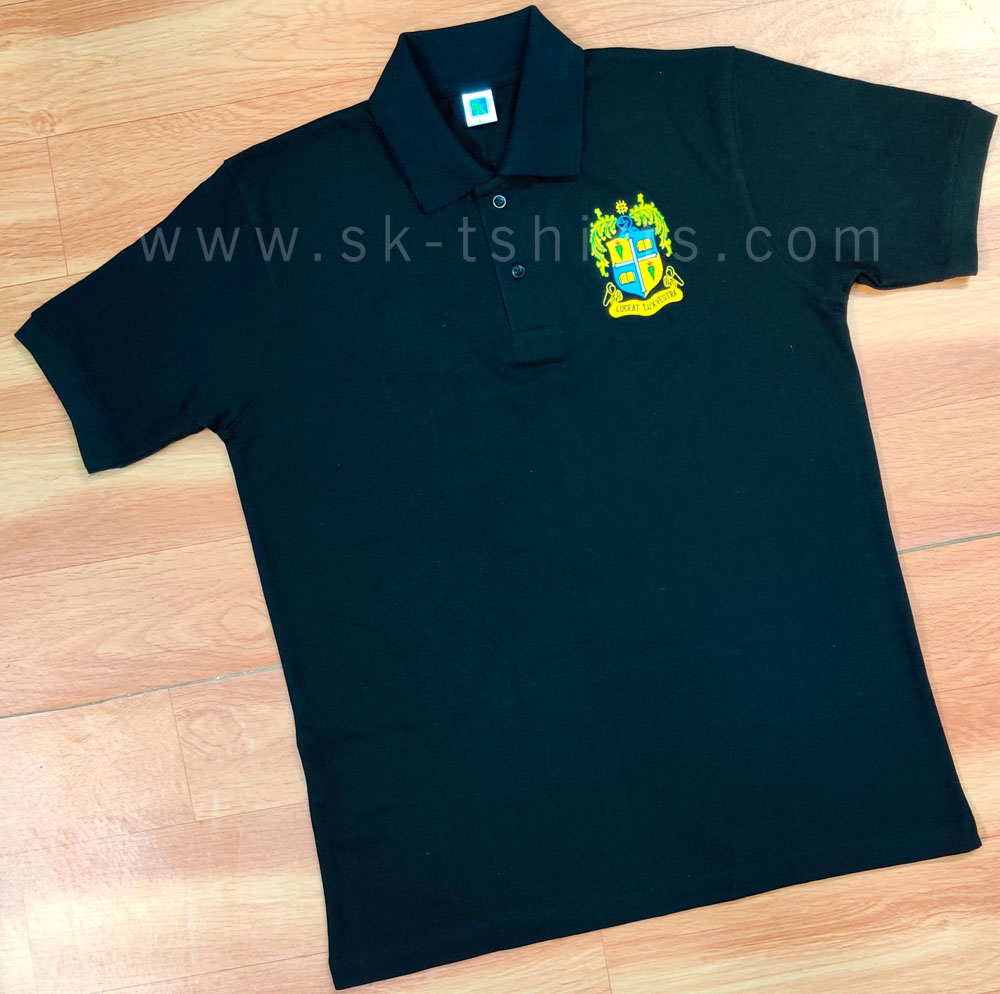 Custom made cotton collar t.shirt with logo, Sk-tshirts