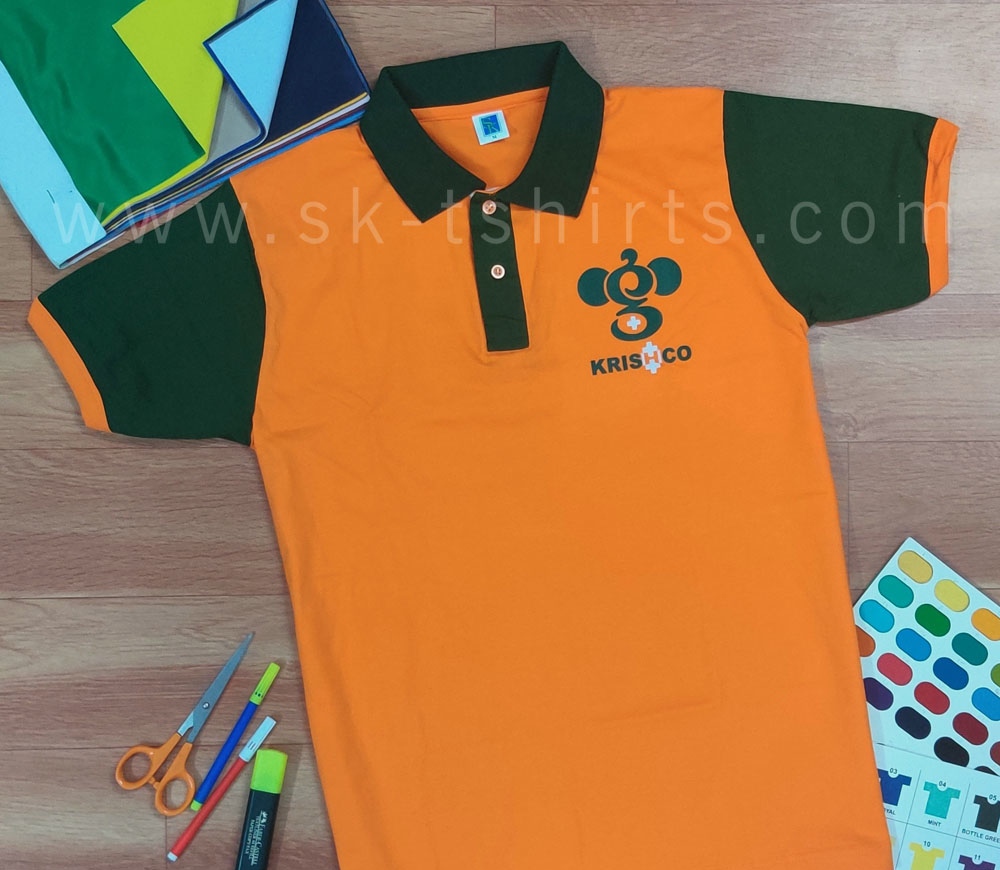 Custom T-shirt Printing with Name, logo etc. for company uniforms, Sk-tshirts