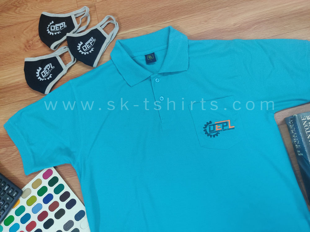 Custom made uniform           t-shirts and face masks for factory staff &#038; workers, Sk-tshirts